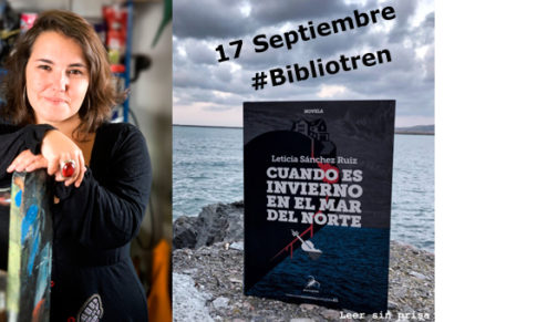 Leticia Sánchez en el Bibliotren