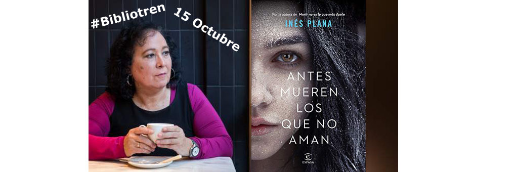 Inés Plana en el Bibliotren