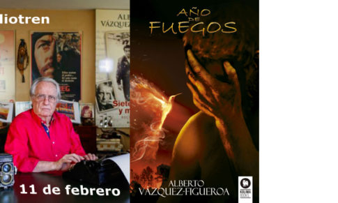 Alberto Vázquez-Figueroa en el Bibliotren