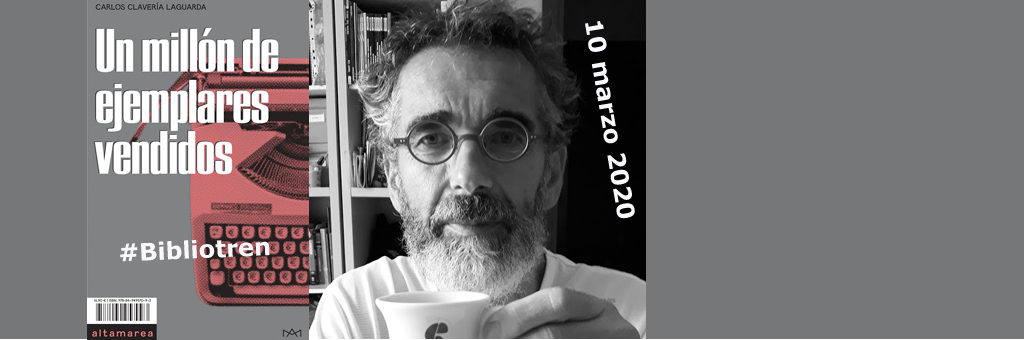 Carlos Clavería en el Bibliotren