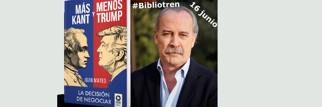 Juan Mateo en el Bibliotren