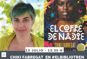 Chiki Fabregat en el Bibliotren