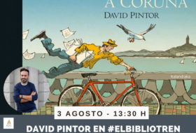 David Pintor en el Bibliotren