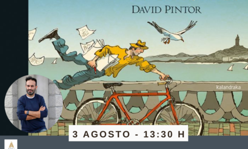 David Pintor en el Bibliotren