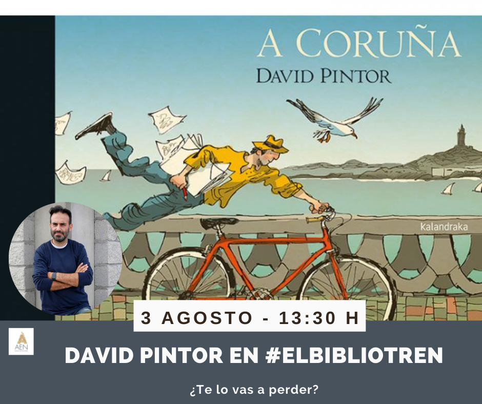 David Pintor en el Bibliotren