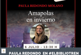Paula Redondo en el Bibliotren