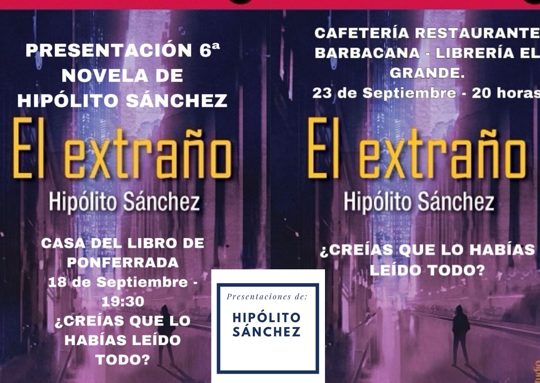 Presentaciones de Hipólito Sánchez