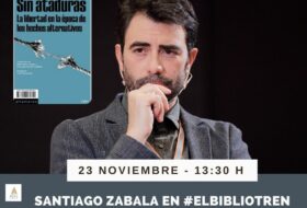 Santiago Zabala en el Bibliotren