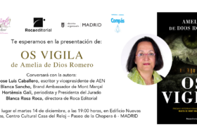 Amelia de Dios presenta Os vigila en Madrid