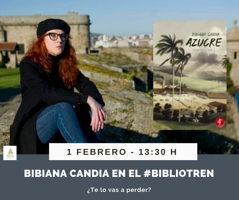 Bibiana Candia en el Bibliotren