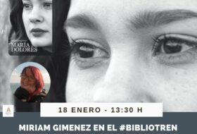 Miriam Giménez en el Bibliotren