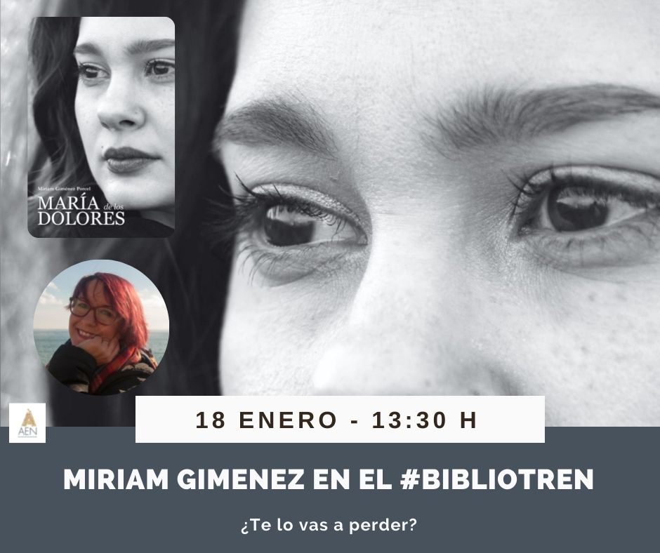 Miriam Giménez en el Bibliotren
