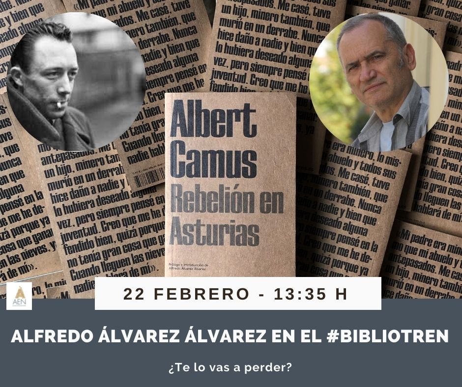 Alfredo Álvarez Álvarez en el Bibliotren