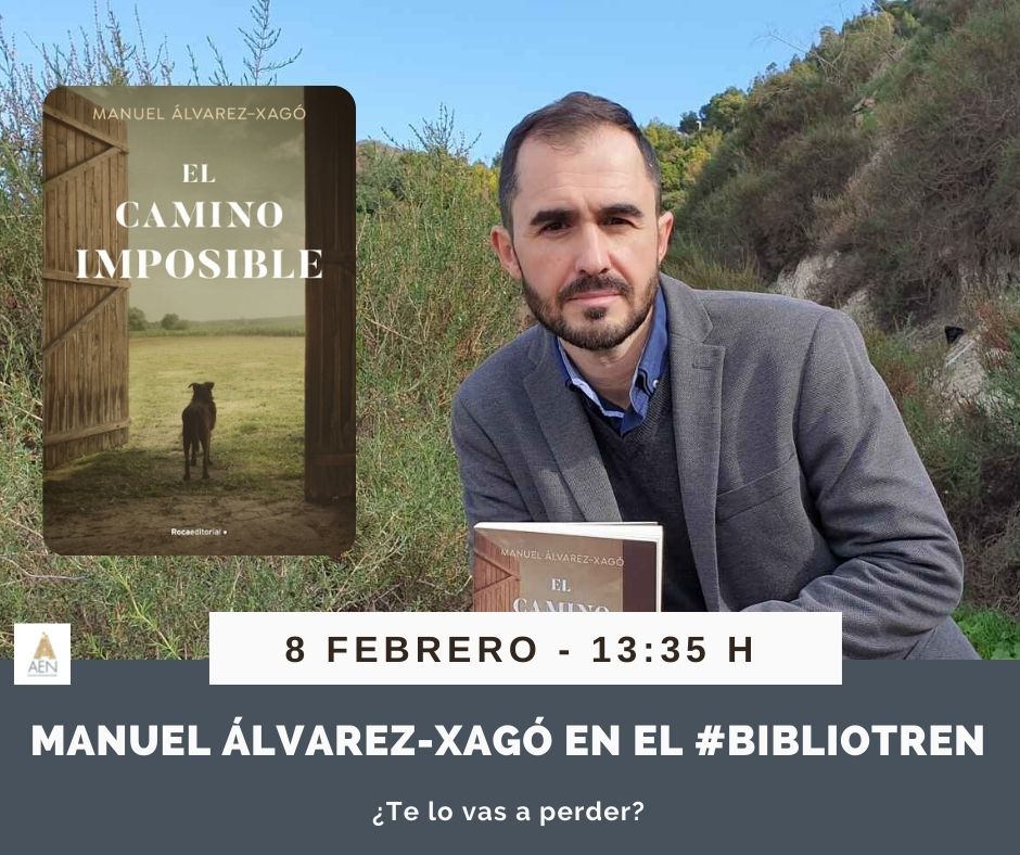 Manuel Álvarez-Xagó en el Bibliotren