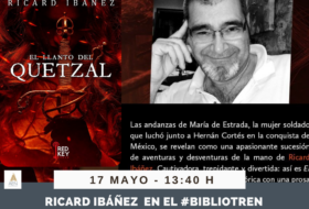 Ricard Ibáñez en el Bibliotren