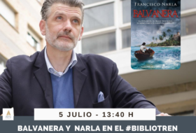 Balvanera y Narla en el Bibliotren