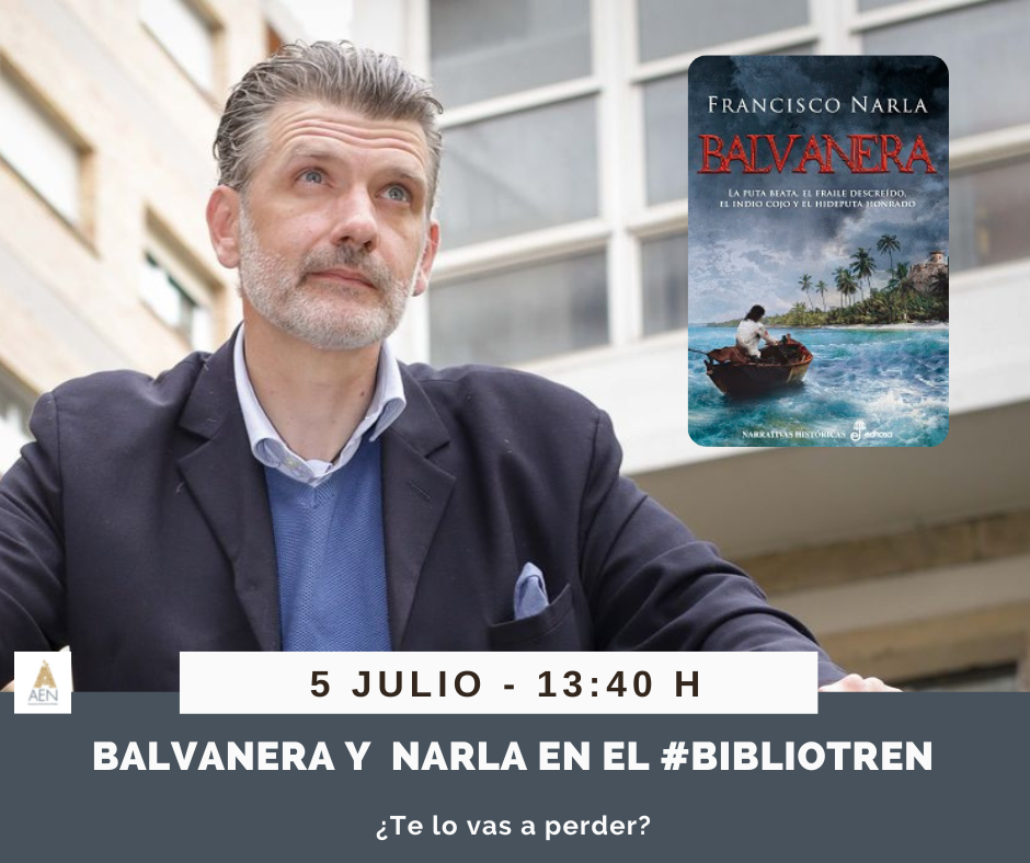 Balvanera y Narla en el Bibliotren