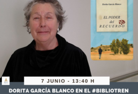 Dorita García Blanco en el Bibliotren