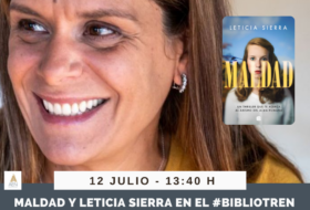 Maldad y Leticia Sierra en el Bibliotren