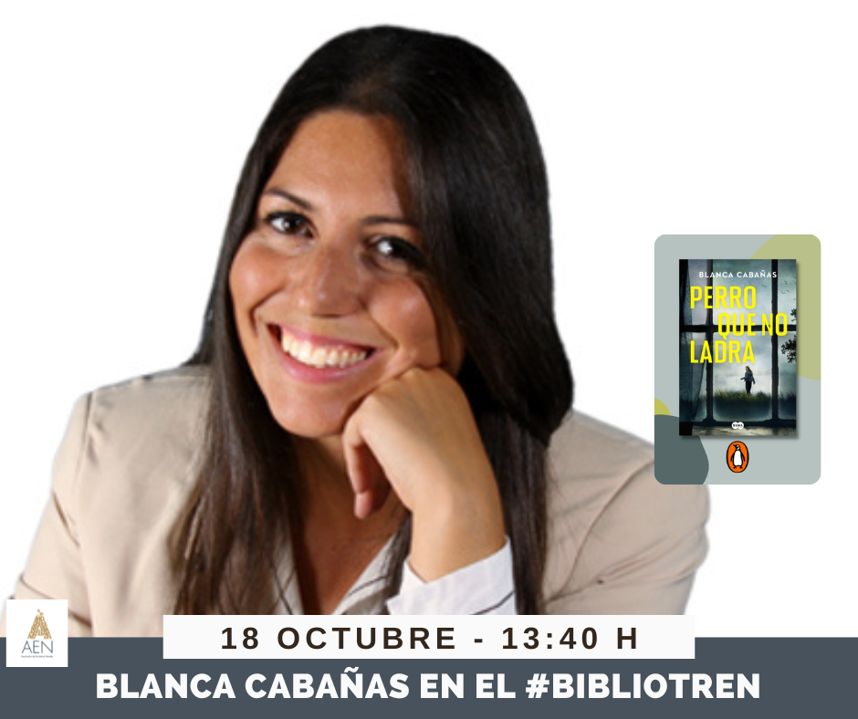 Blanca Cabañas en el Bibliotren