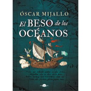 Portada de la novela marinera de aventuras, El beso de los océanos, de Óscar Mijallo