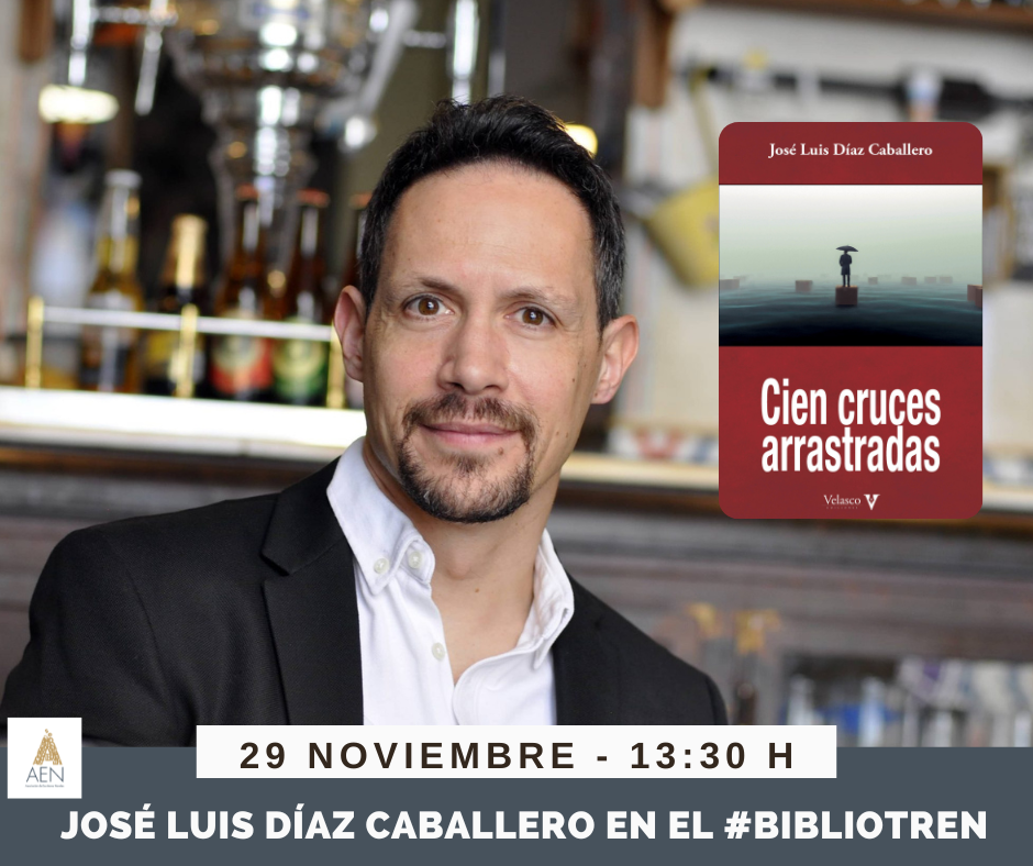 José Luis Díaz Caballero en el Bibliotren