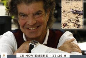 Juan Bolea en el Bibliotren