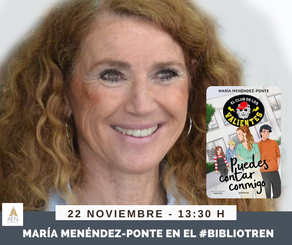María Ménendez-Ponte en el Bibliotren
