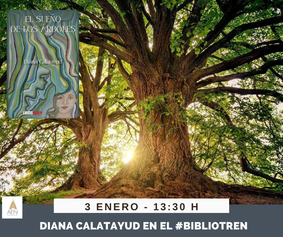 Diana Calatayud en el Bibliotren