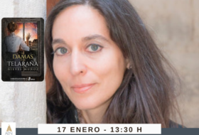 Nieves Muñoz en el Bibliotren