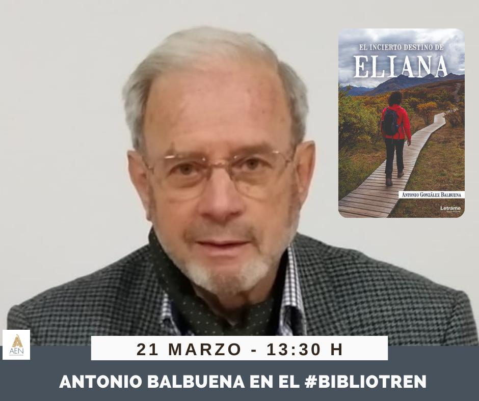 Antonio Balbuena en el Bibliotren